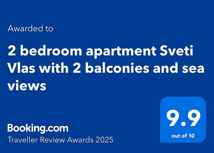 2 Bedroom With 2 Balconies And Sea Views * Свети Влас